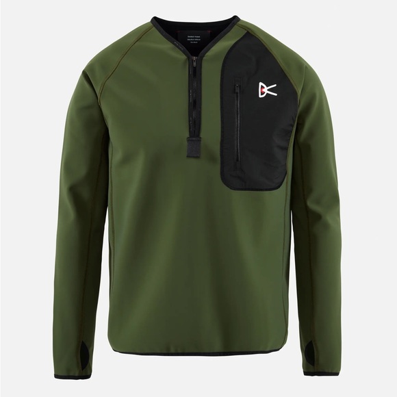 Unique Stretchy "Rocco" 1/4 Zip Performance wear Layering Thermal Top - Get It! - Picture 2 of 9